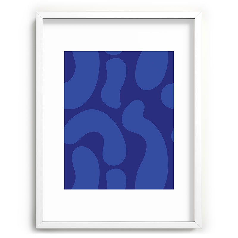 Camilla Foss Blue Pebble Recessed Framing Rectangle