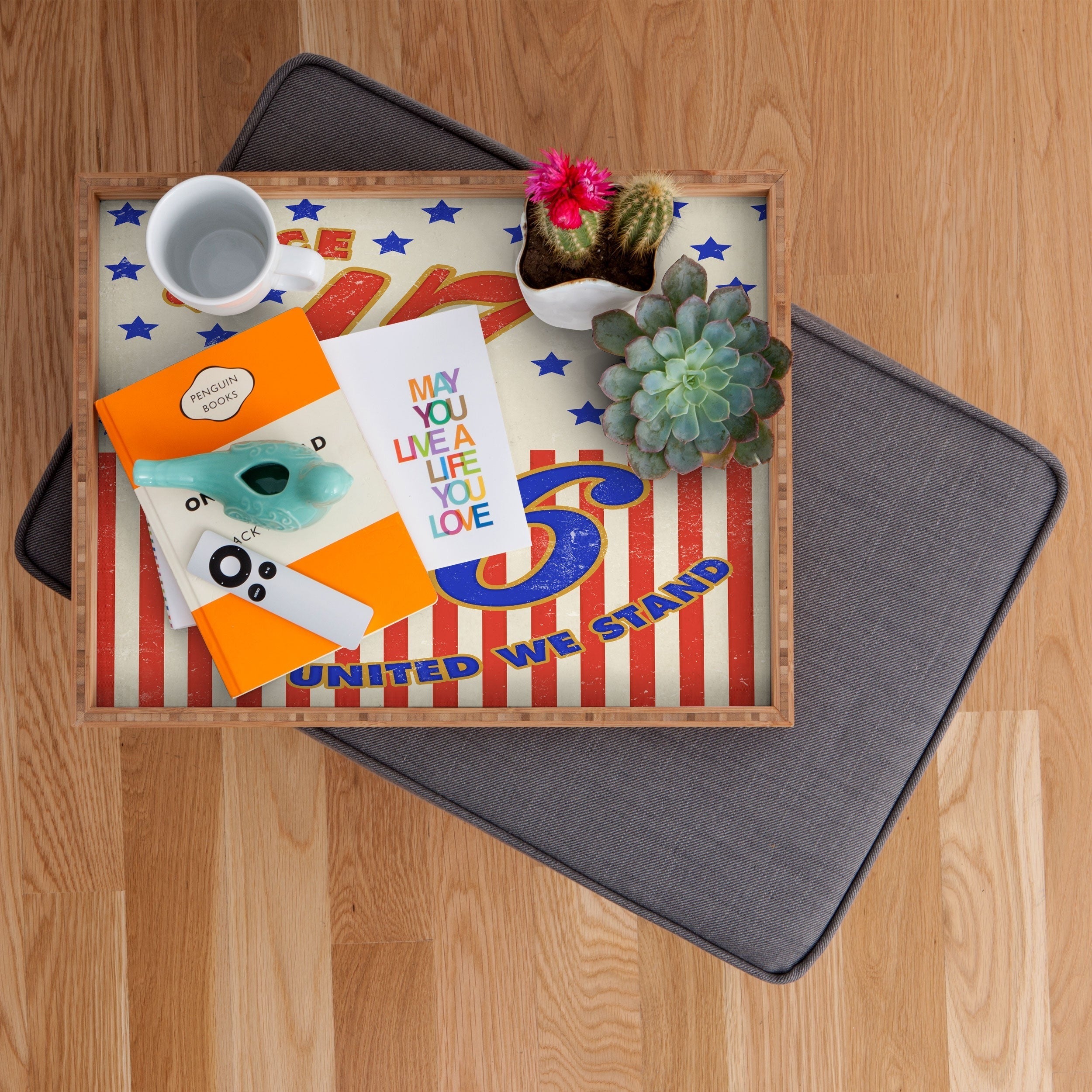 DENY Designs 1776 Stars Rectangular Tray
