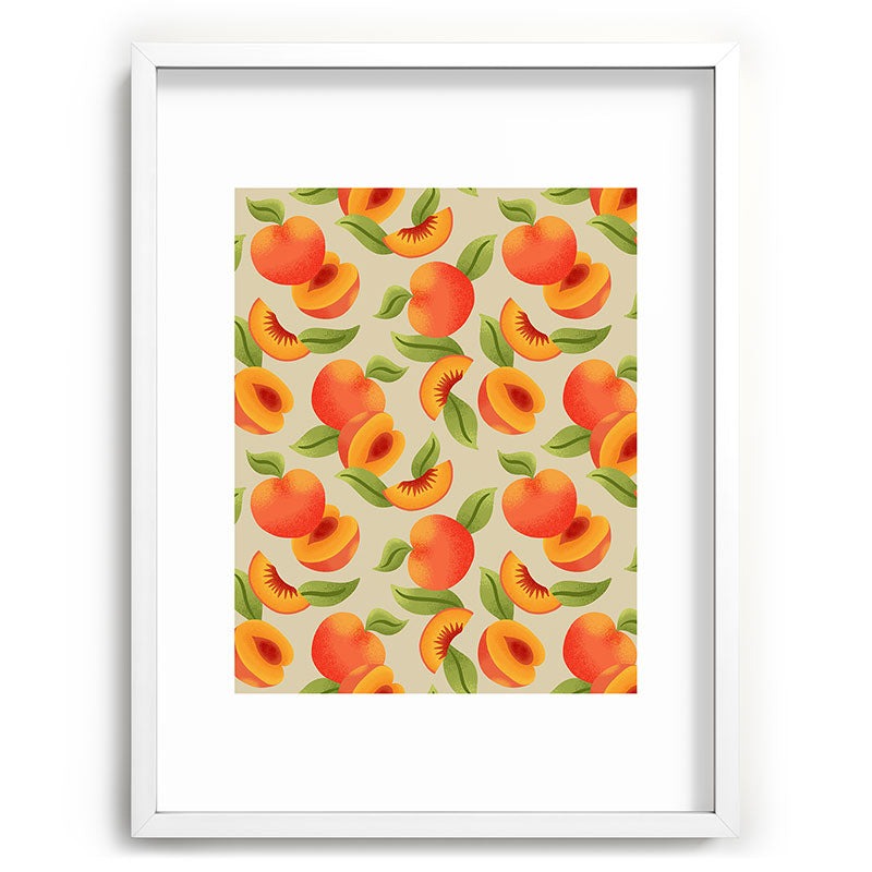Jessica Molina Peach Pattern Recessed Framing Rectangle
