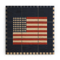 DENY Designs Gingham Flag Wood Wall Mural