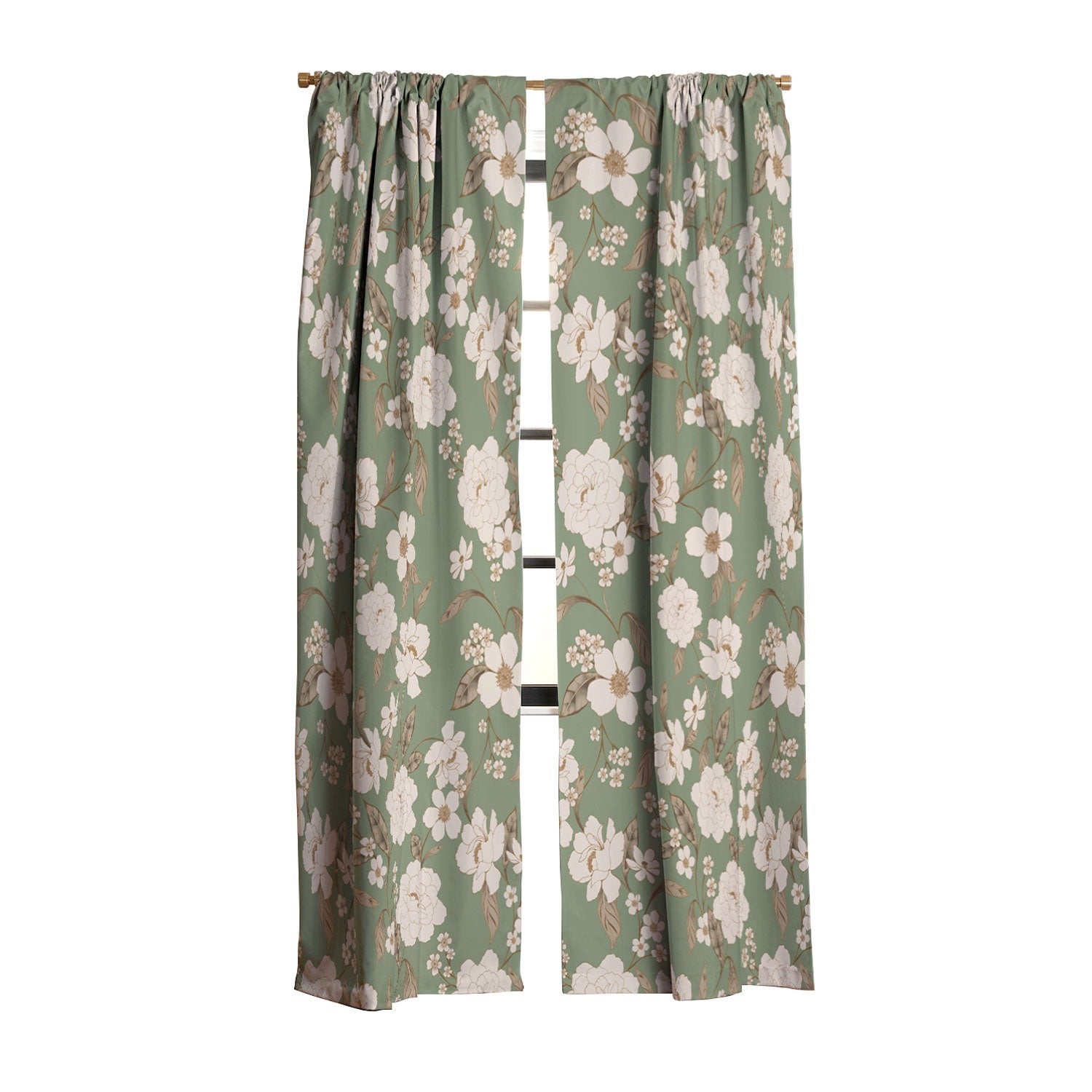 Gabriela Fuente Olive Floral Roberta Blackout Non Repeat