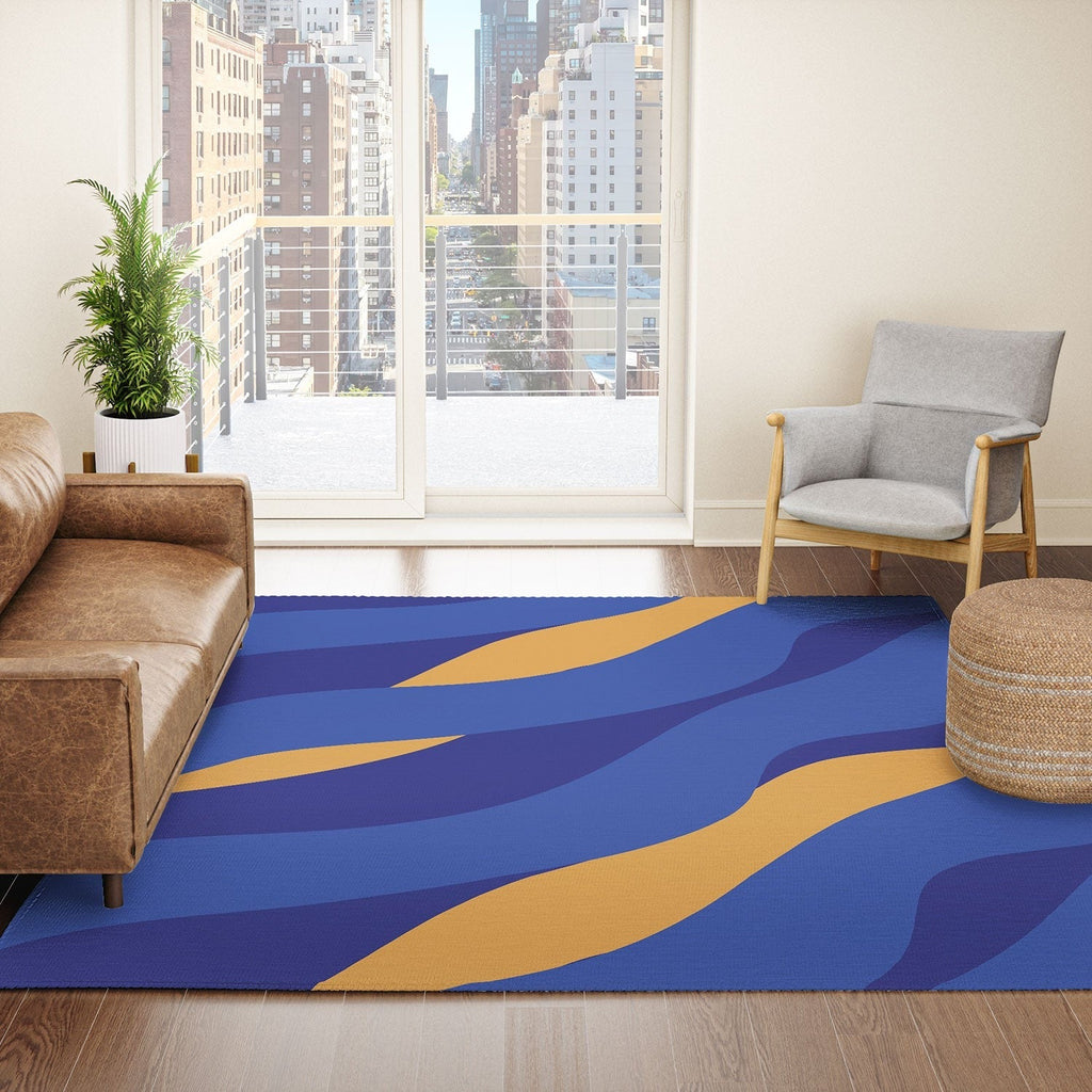 Camilla Foss Pebbles in Stream Area Rug