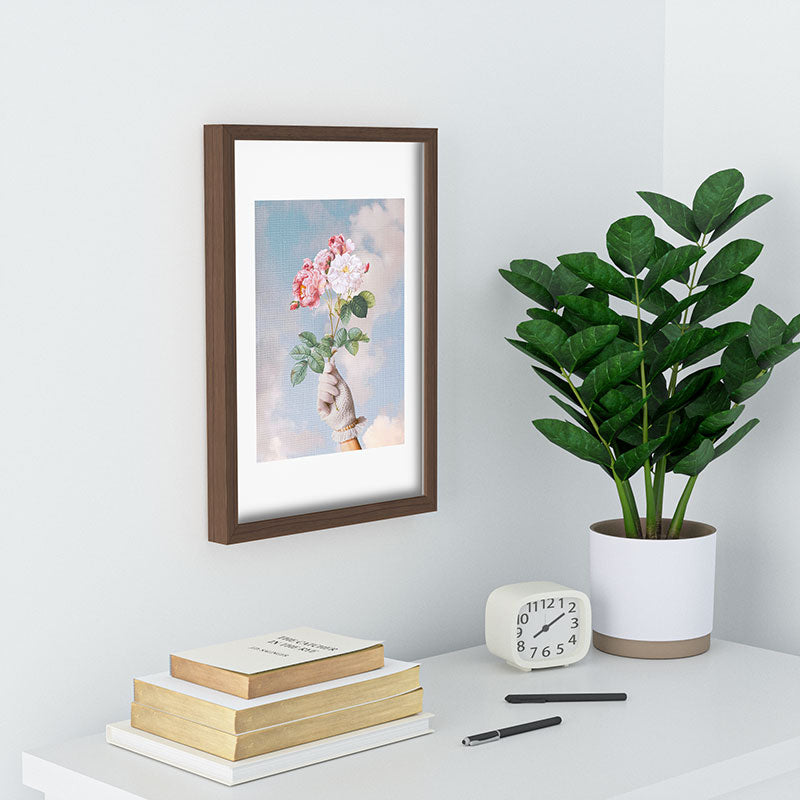 Dagmar Pels Floral Lady Recessed Framing Rectangle