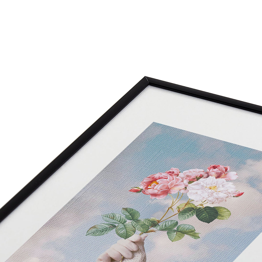 Dagmar Pels Floral Lady Metal Framed Art Print