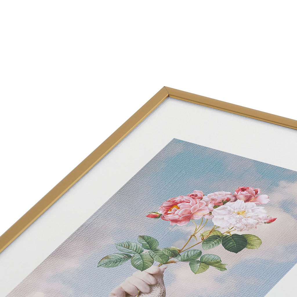 Dagmar Pels Floral Lady Metal Framed Art Print
