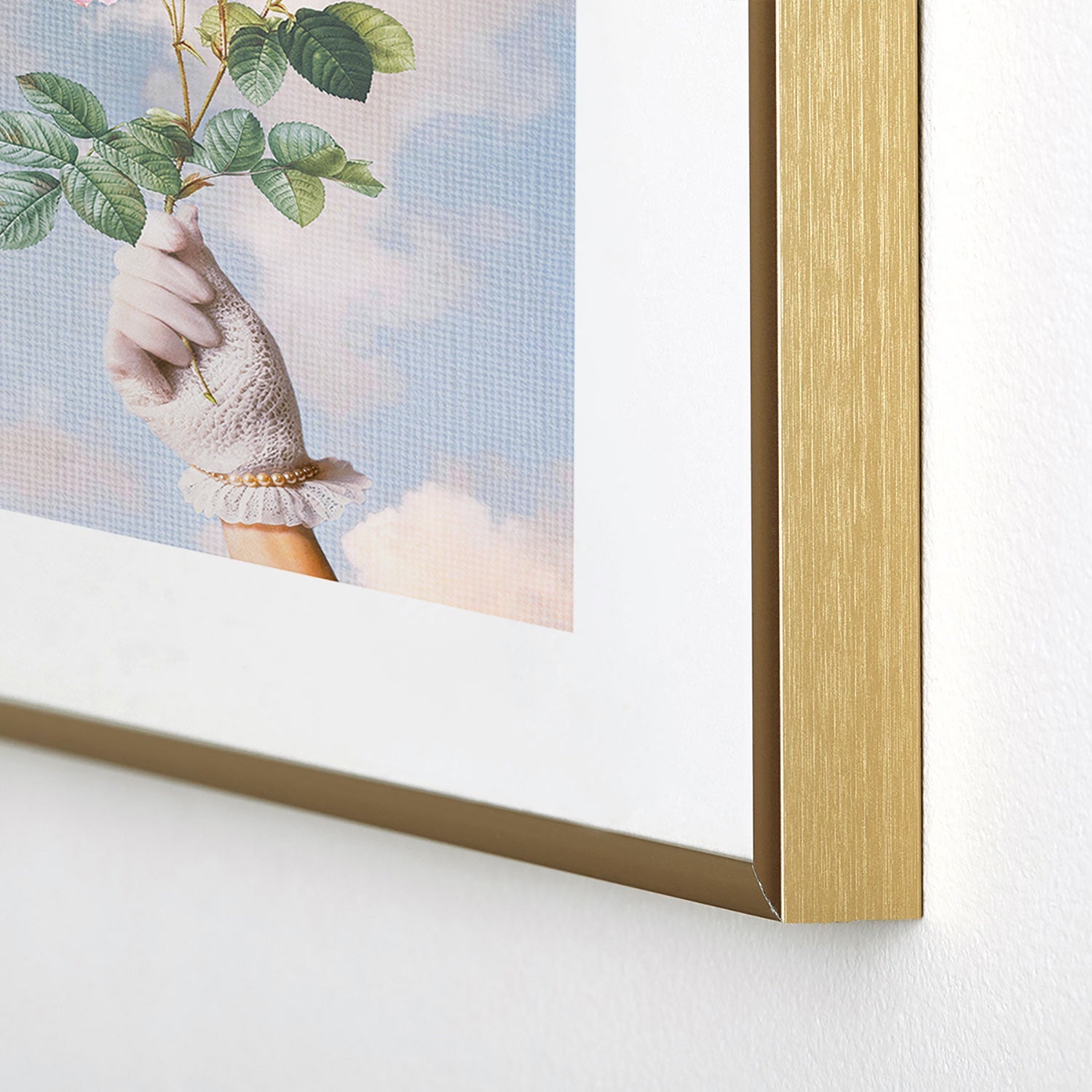 Dagmar Pels Floral Lady Metal Framed Art Print