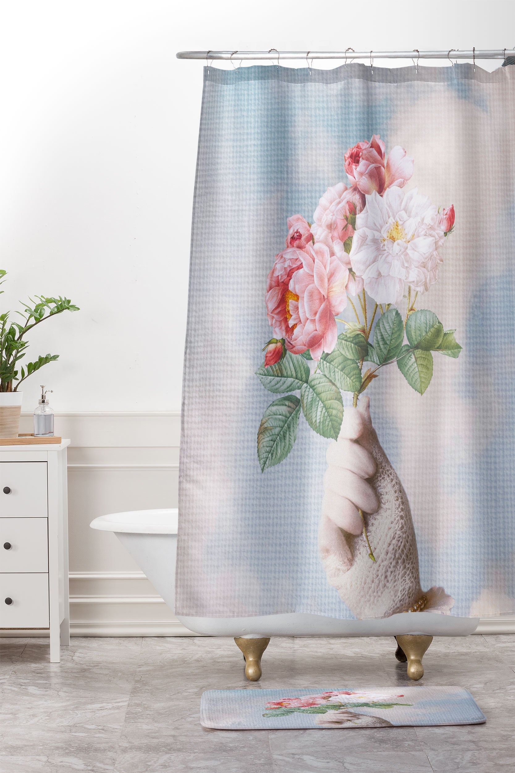 Dagmar Pels Floral Lady Memory Foam Bath Mat