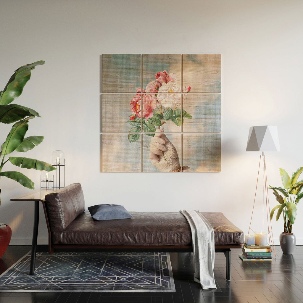 Dagmar Pels Floral Lady Wood Wall Mural