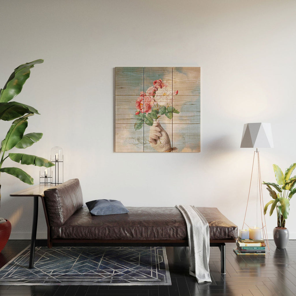 Dagmar Pels Floral Lady Wood Wall Mural