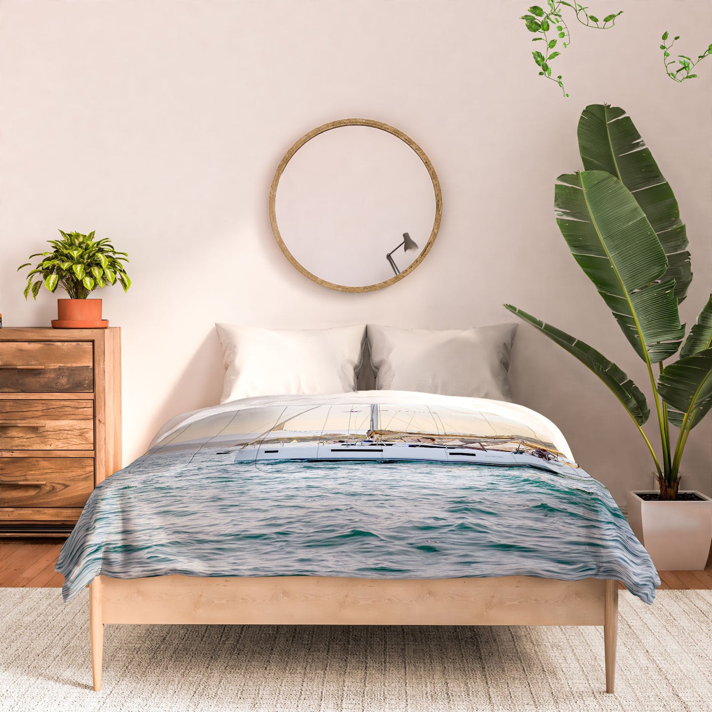 Dagmar Pels Nautical Sea Travel Photograph Comforter