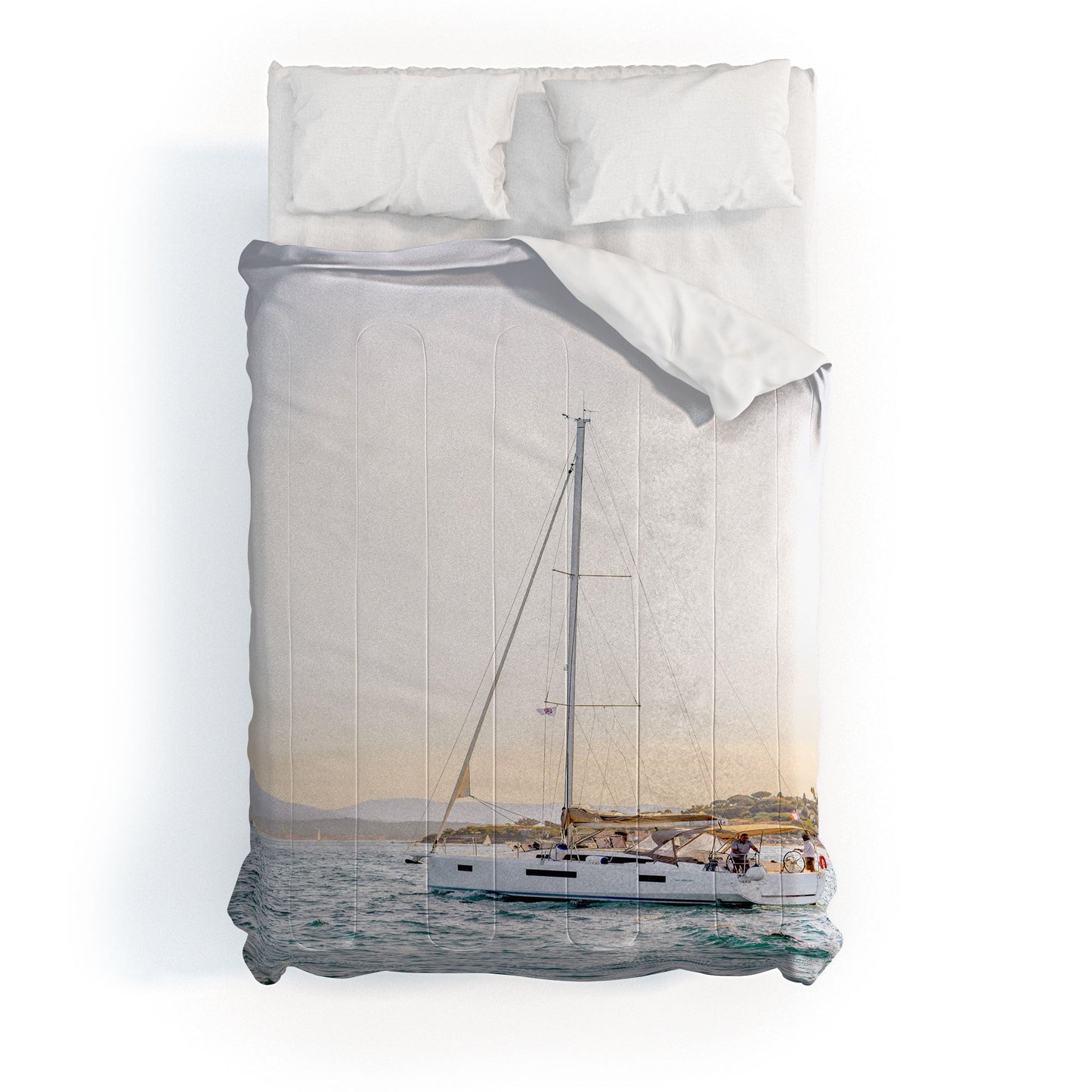 Dagmar Pels Nautical Sea Travel Photograph Comforter