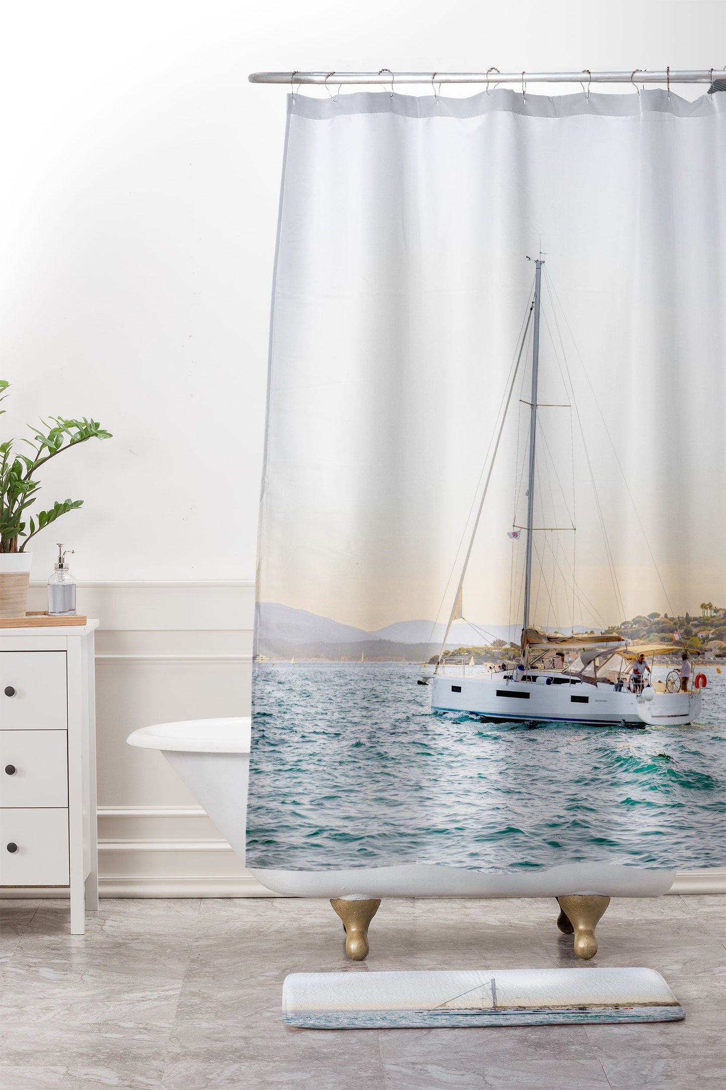 Dagmar Pels Nautical Sea Travel Photograph Memory Foam Bath Mat