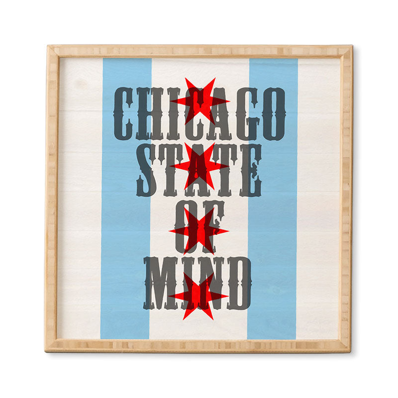 DarkIslandCity Chicago State Of Mind Framed Wall Art