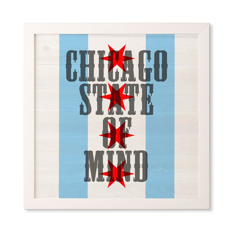 DarkIslandCity Chicago State Of Mind Framed Wall Art