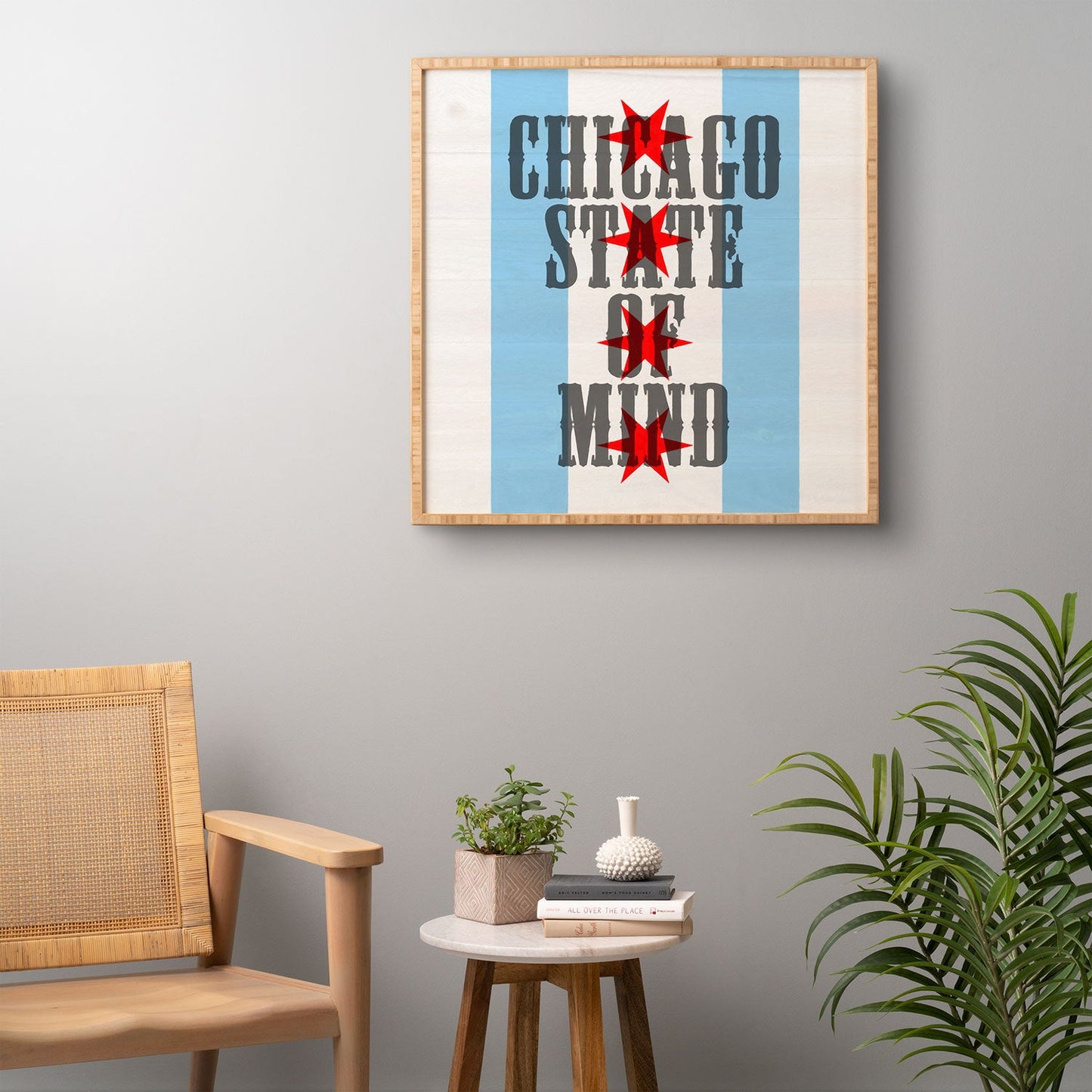 DarkIslandCity Chicago State Of Mind Framed Wall Art