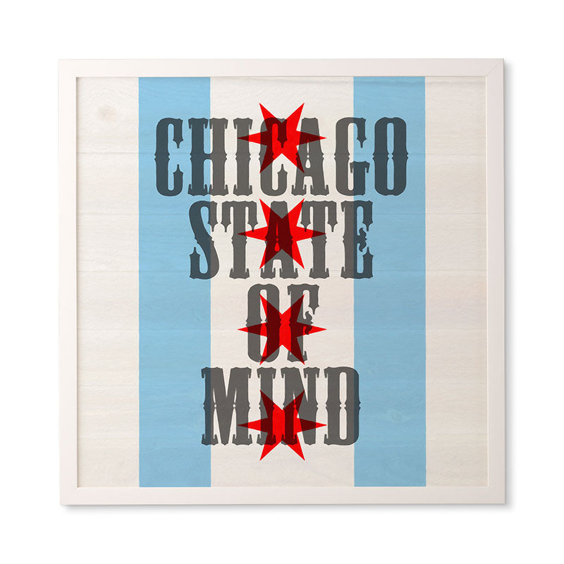 DarkIslandCity Chicago State Of Mind Framed Wall Art