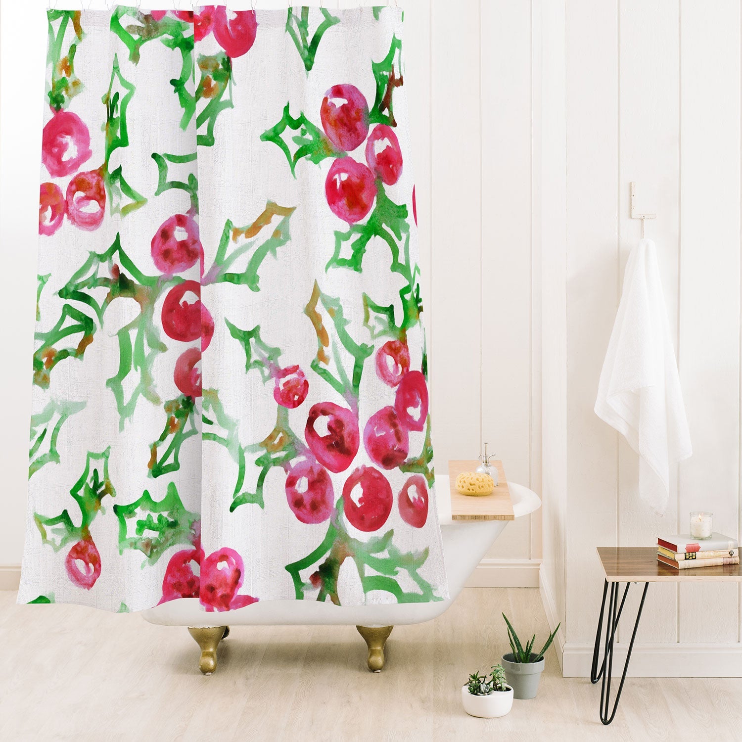 Dash and Ash All I Want For Christmas Shower Curtain