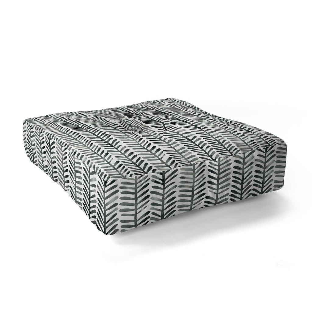 Dash and Ash Herring Floor Pillow Square