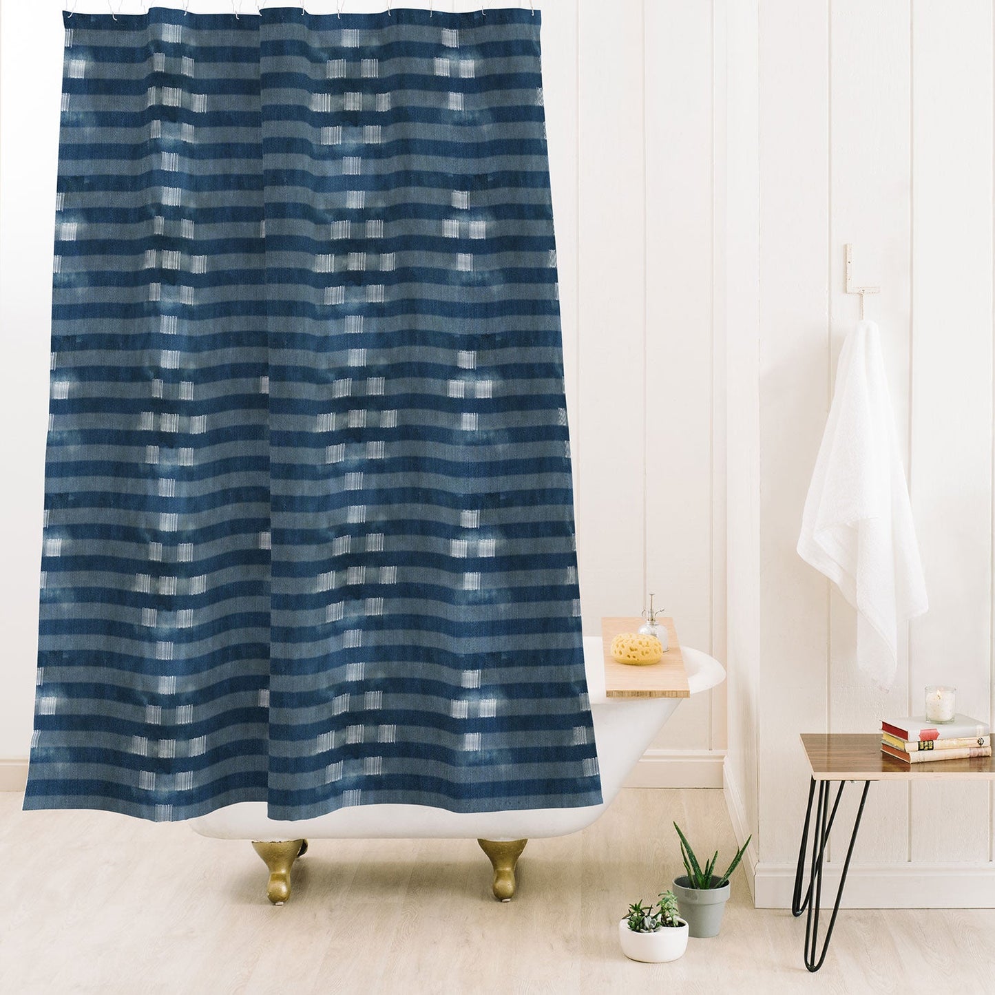Dash and Ash Hey you Shower Curtain