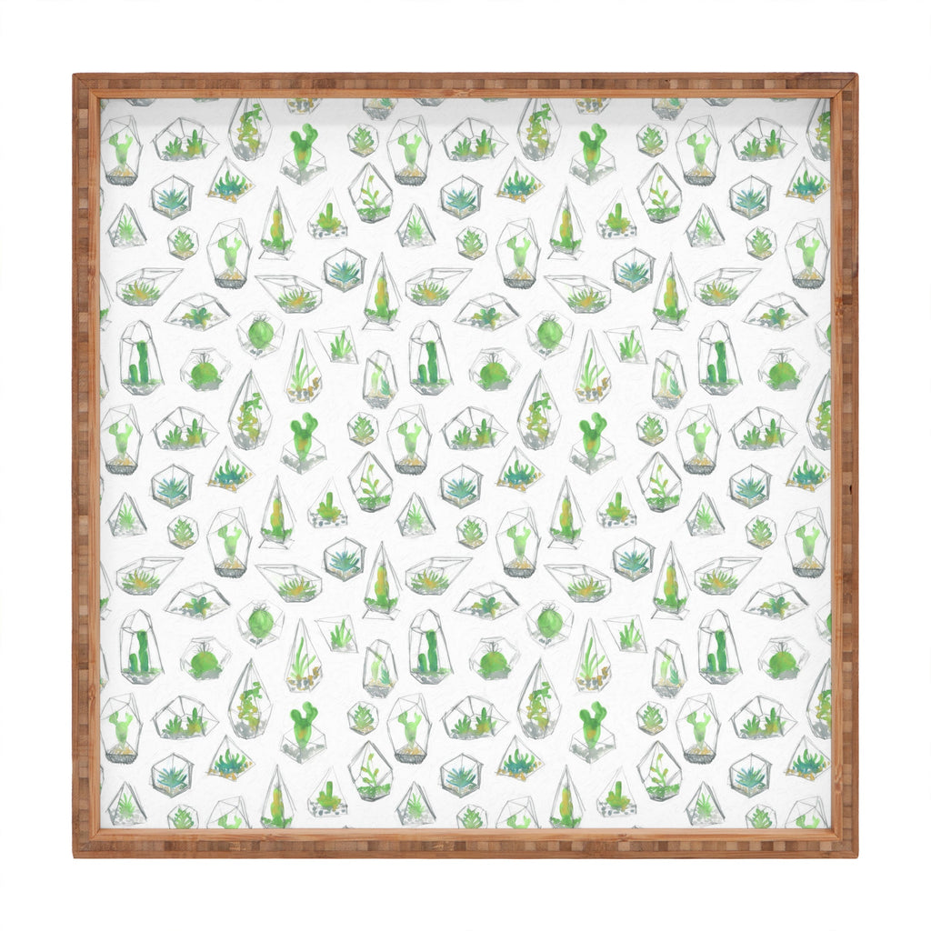 Dash and Ash I like Plants Square Tray