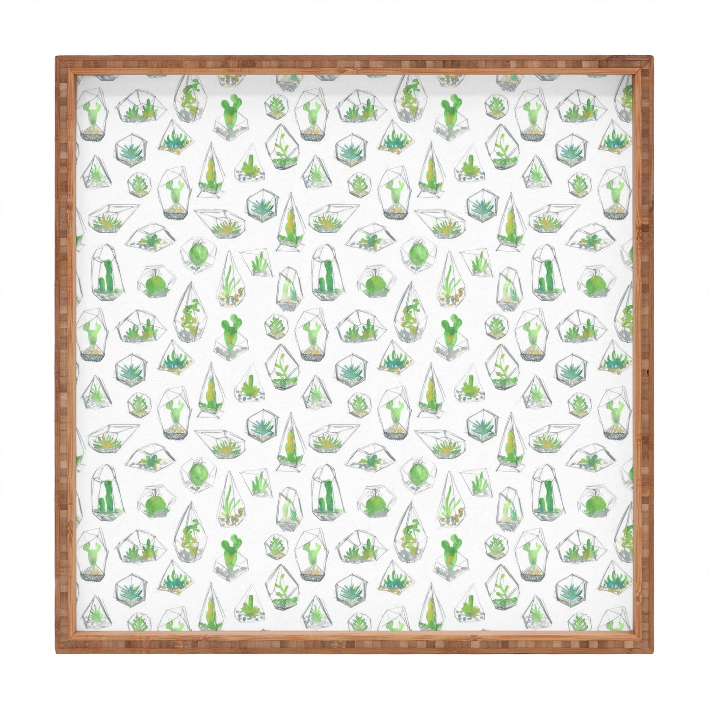Dash and Ash I like Plants Square Tray