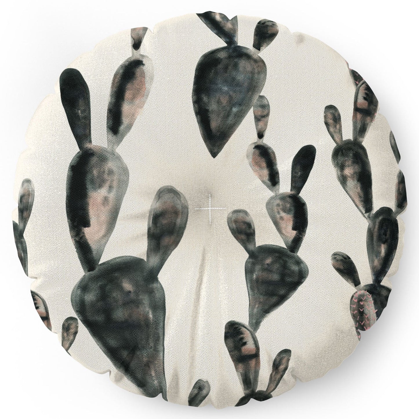 Dash and Ash Midnight Cacti Floor Pillow Round