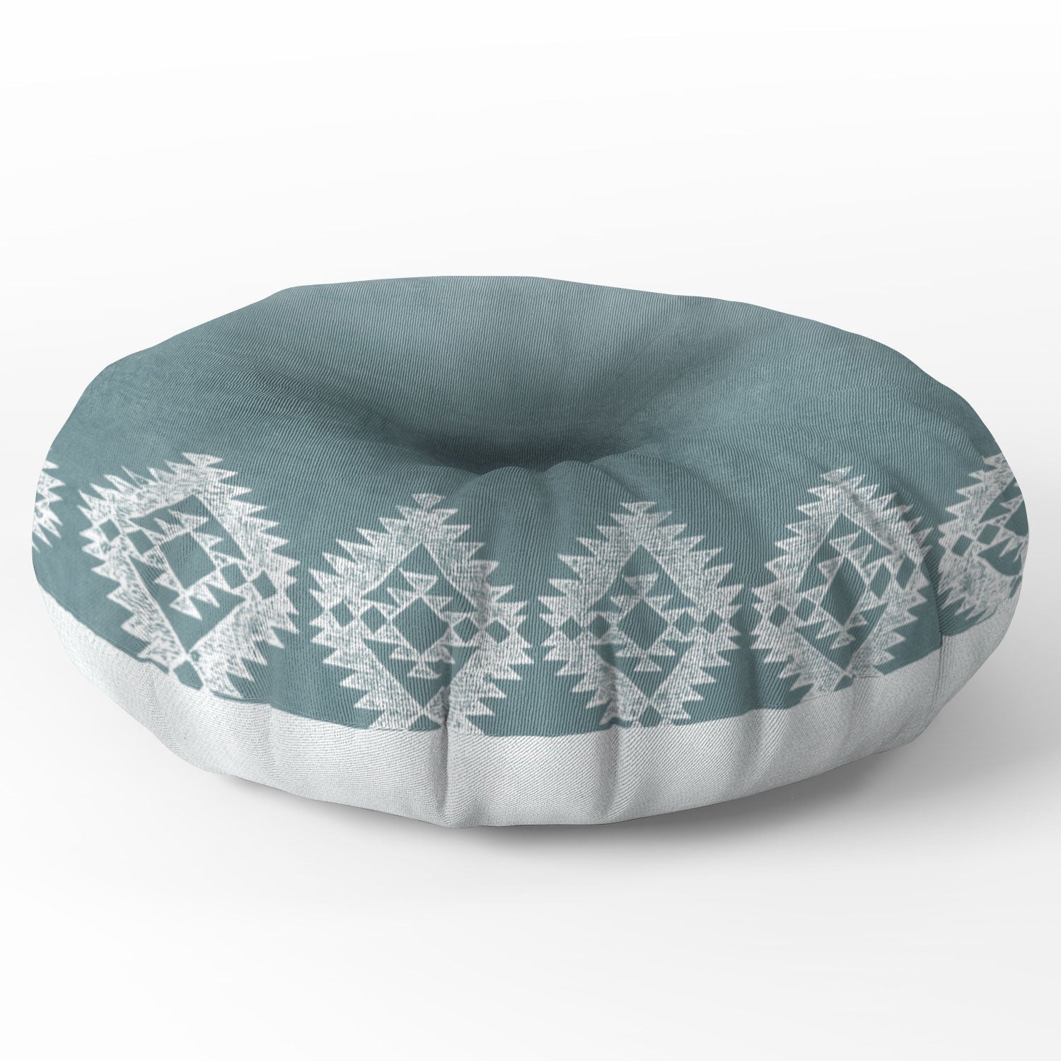 Dash and Ash Morning Fogg Floor Pillow Round