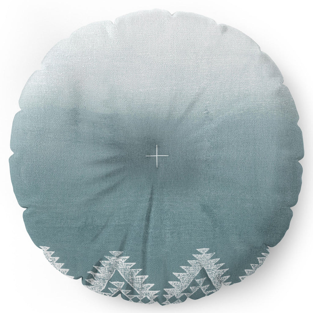 Dash and Ash Morning Fogg Floor Pillow Round