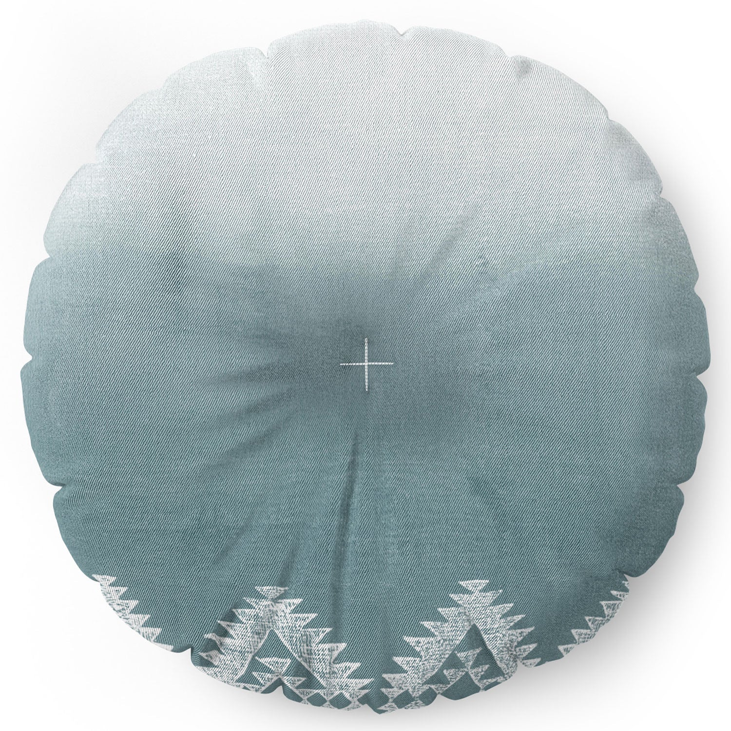 Dash and Ash Morning Fogg Floor Pillow Round