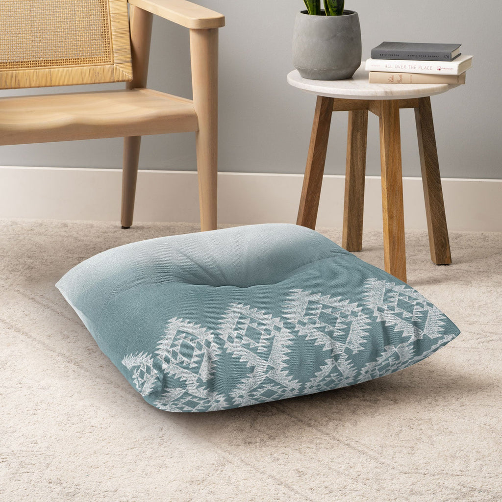 Dash and Ash Morning Fogg Floor Pillow Square