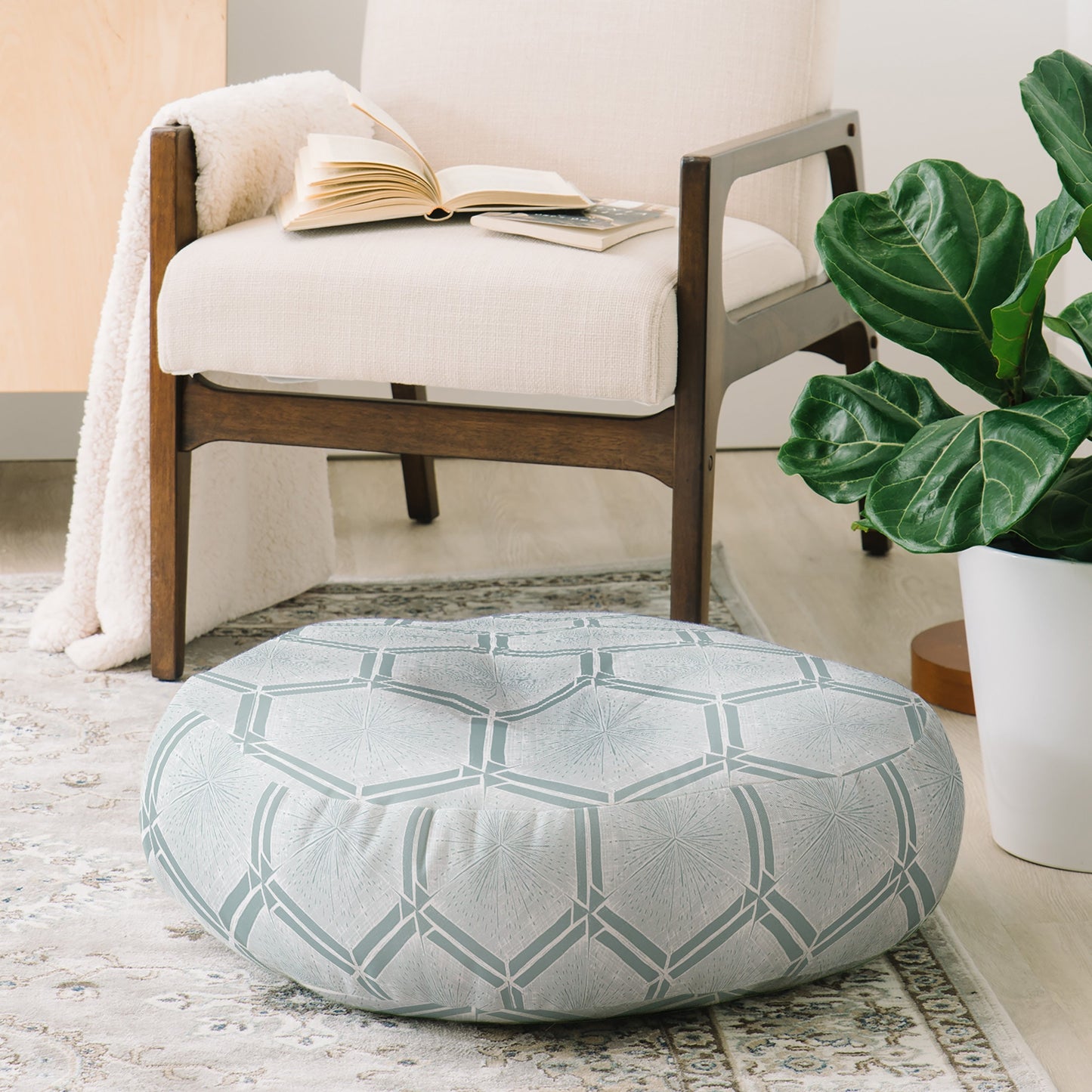 Dash and Ash Pacific Place Floor Pillow Round