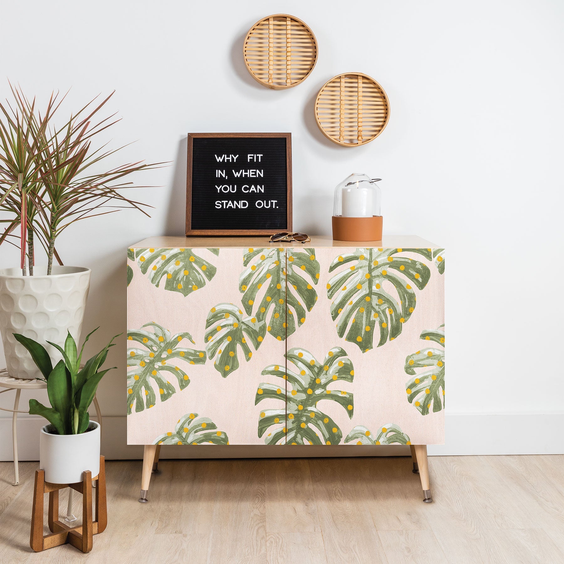 Dash and Ash Palm Oasis Credenza