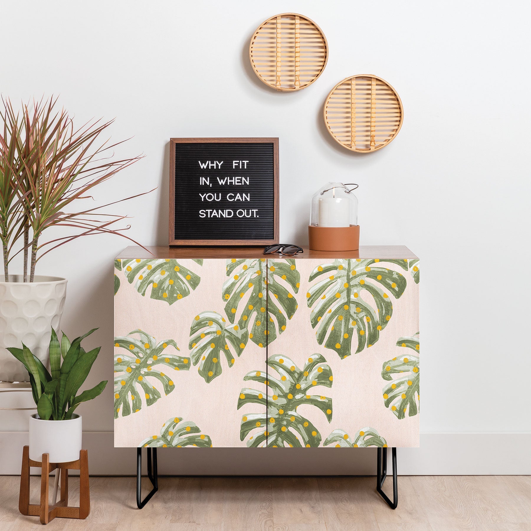 Dash and Ash Palm Oasis Credenza