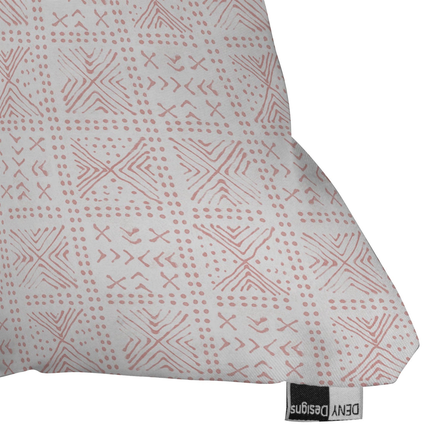 Dash and Ash Rose Bud Mud Cloth Outdoor Throw Pillow