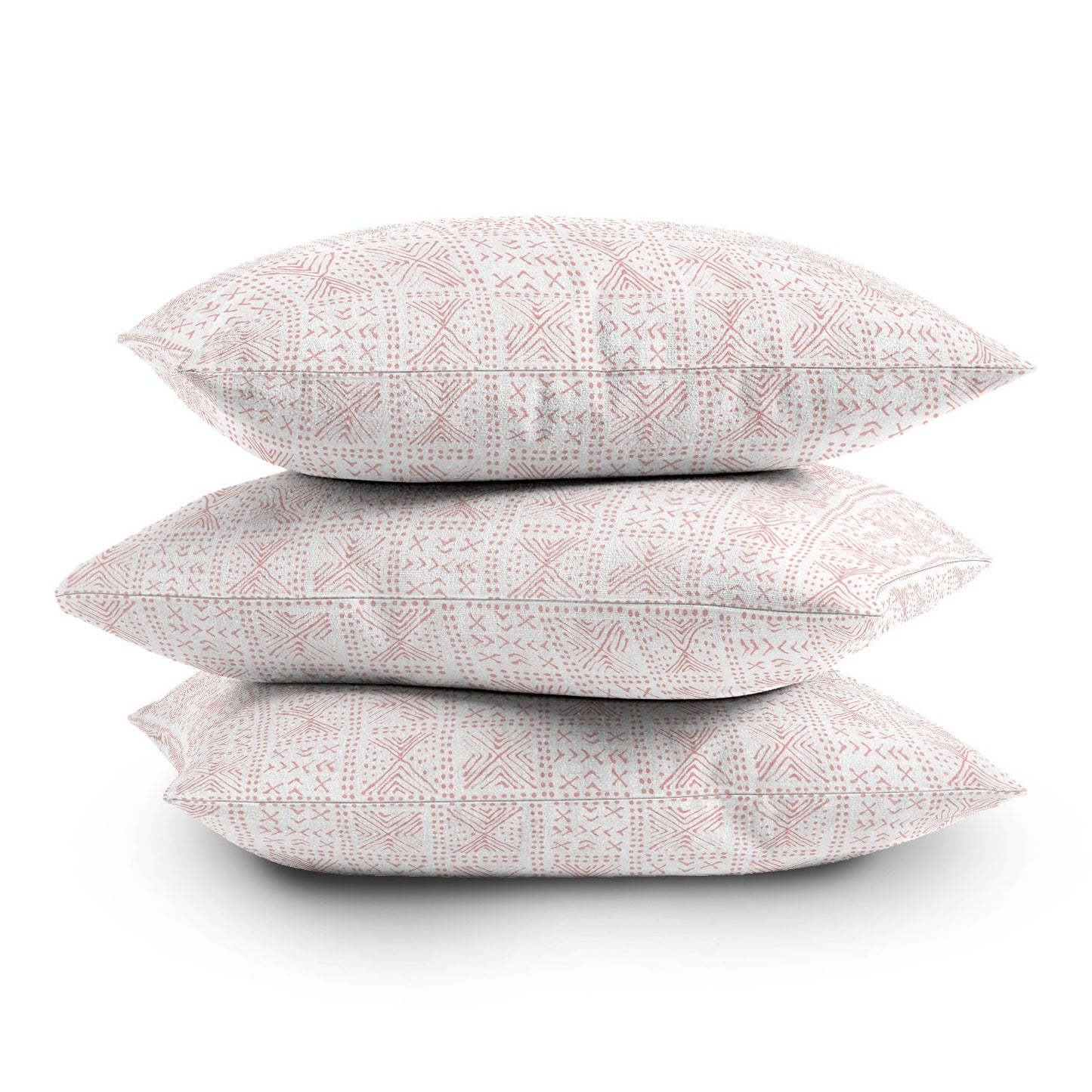 Dash and Ash Rose Bud Mud Cloth Outdoor Throw Pillow