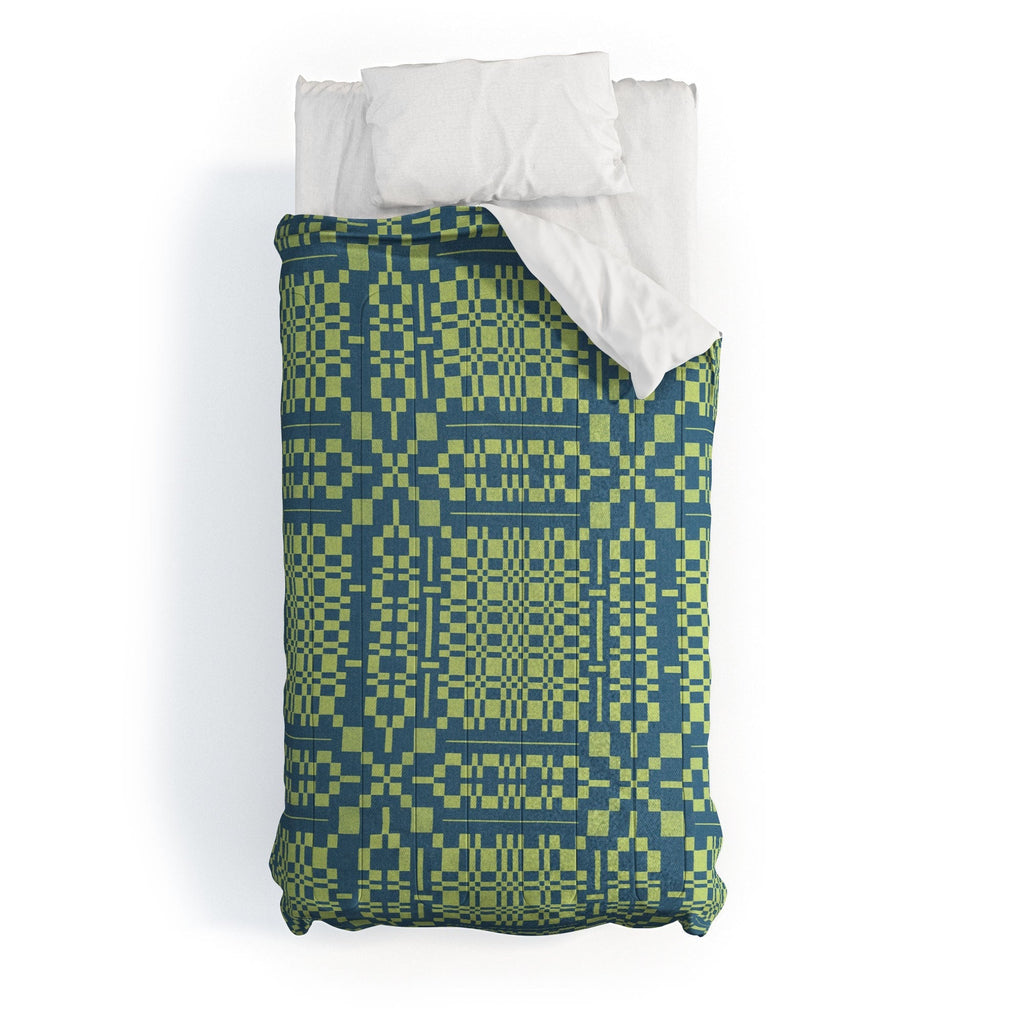 Marta Barragan Camarasa Nostalgic Grid Design Comforter