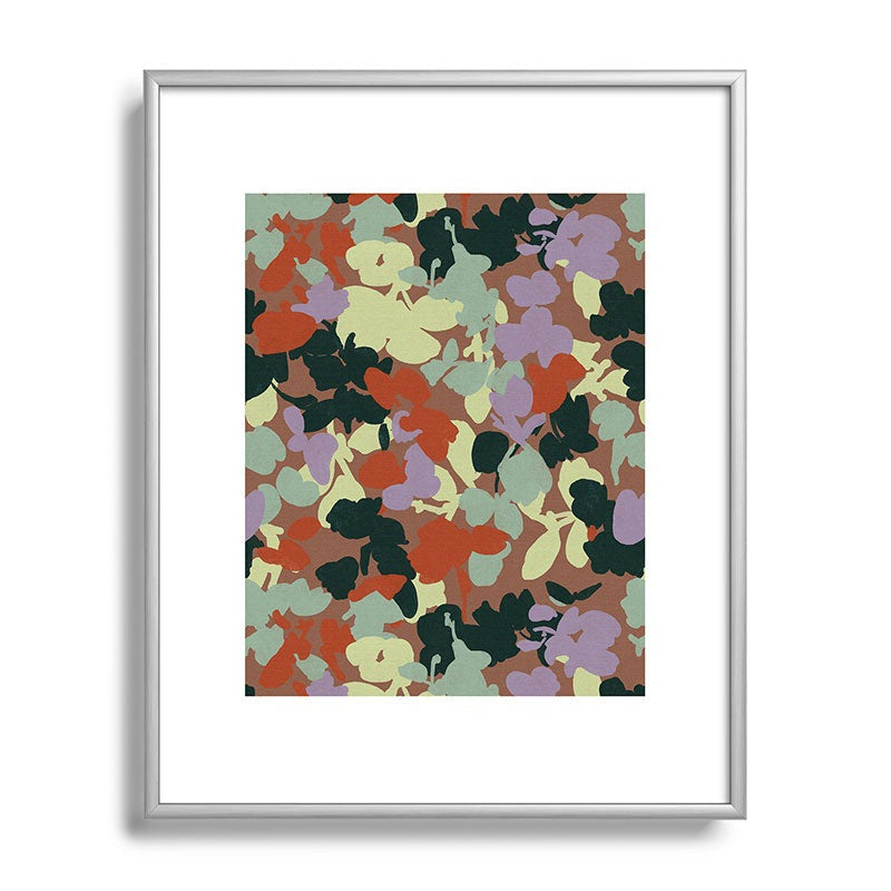 Marta Barragan Camarasa Retro Bloom Medley Metal Framed Art Print