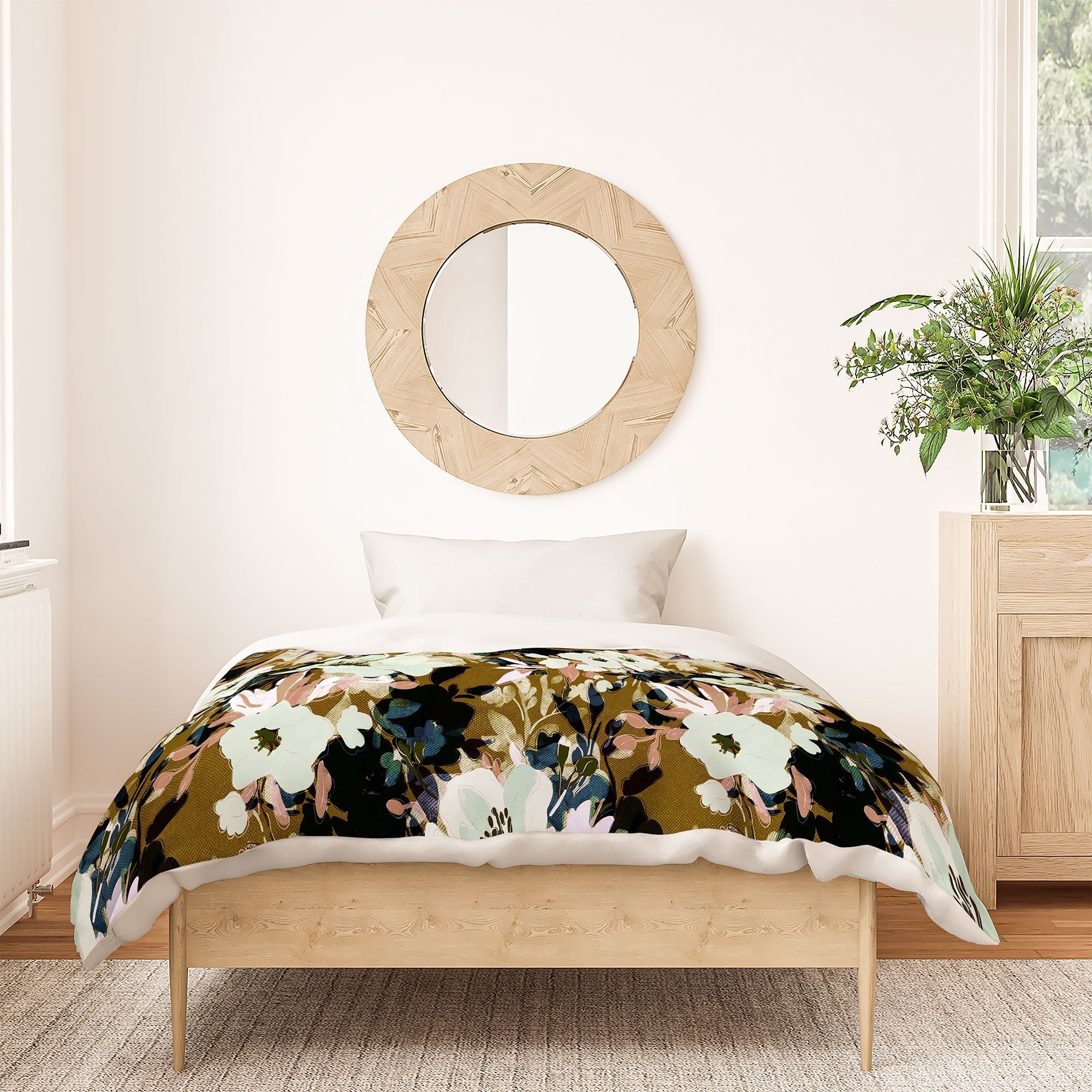 Marta Barragan Camarasa Romantic Floral Fusion Duvet Cover