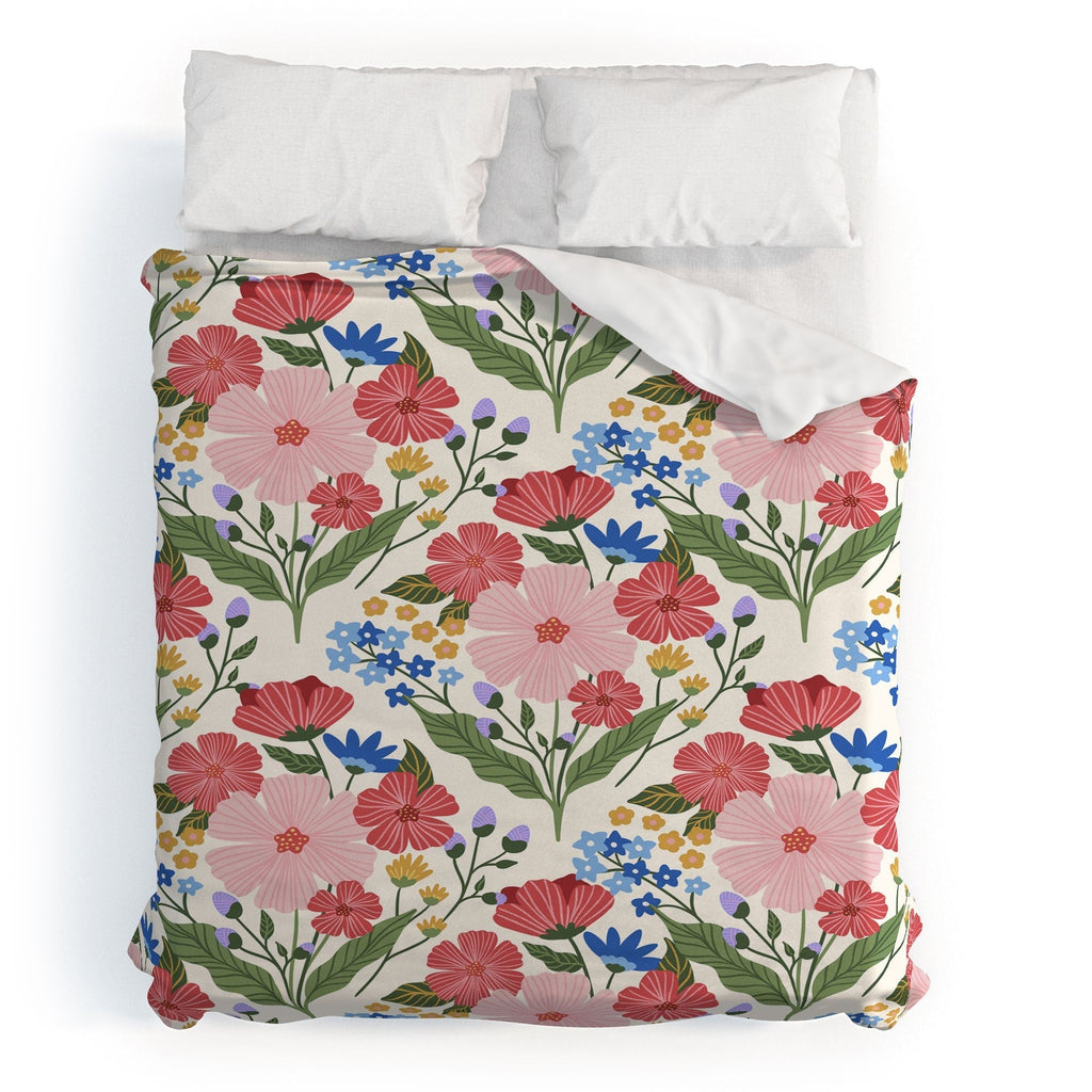 Design by Spark Wild Bloom Flowers Duvet Cover