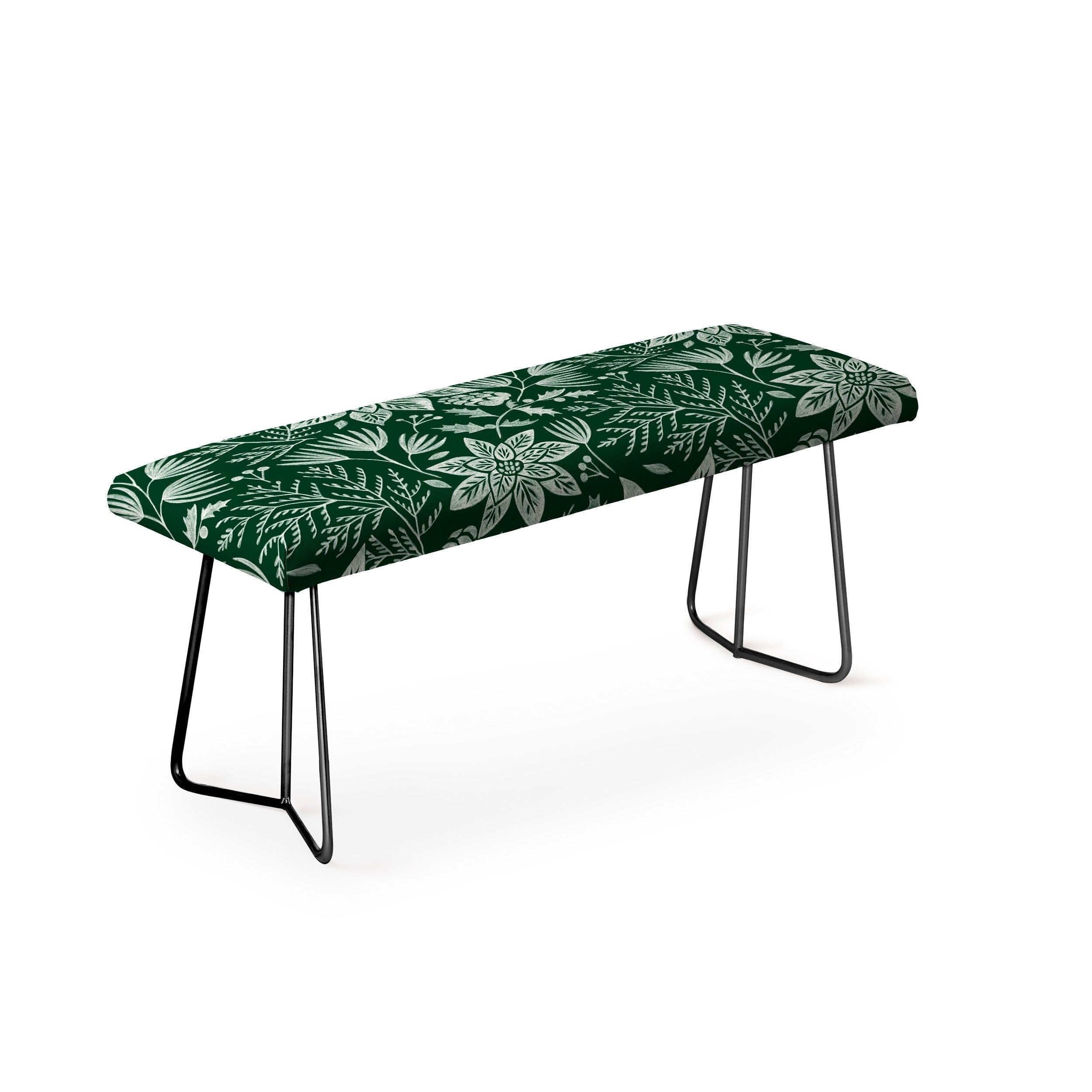 Pimlada Phuapradit Christmas Poinsettia Bench