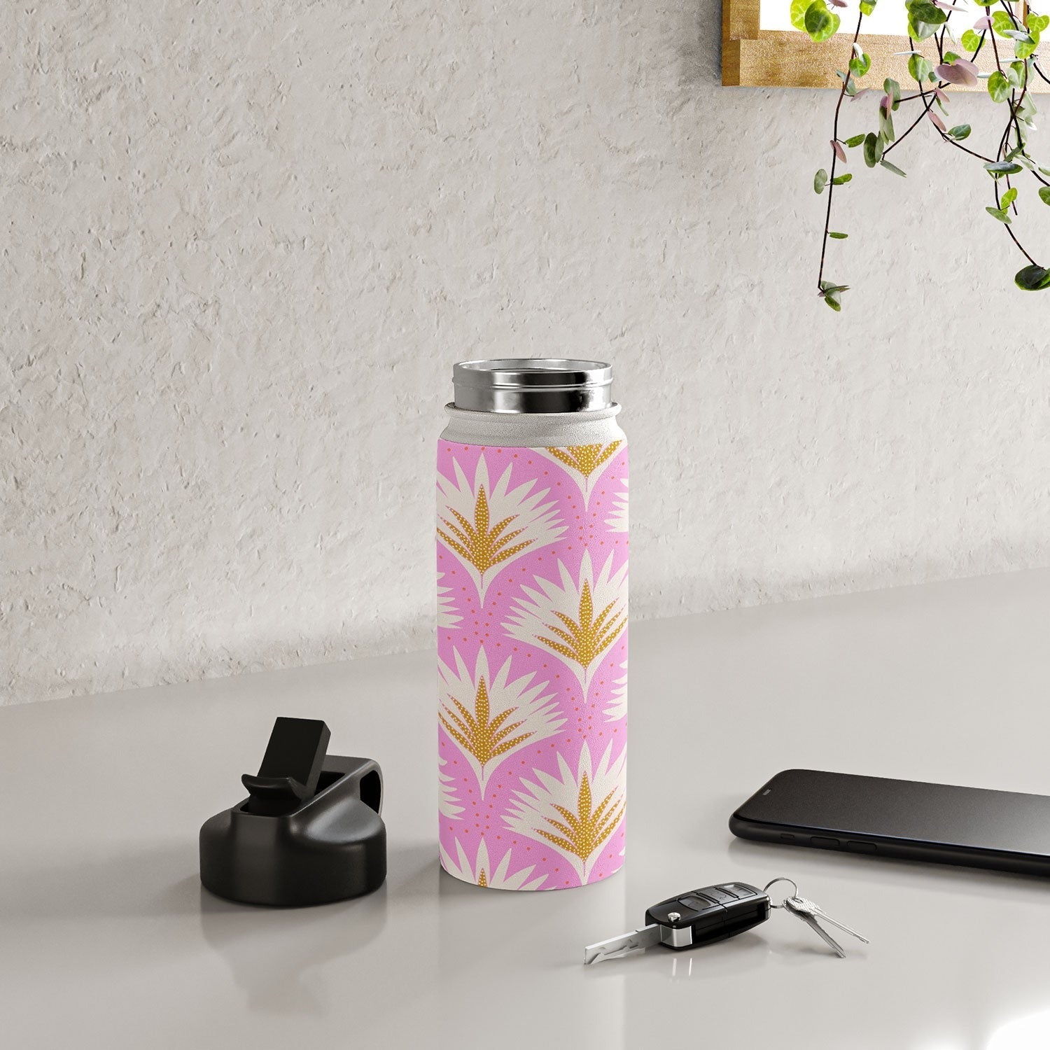 Jennifer Labre Pink Palmetto Water Bottle