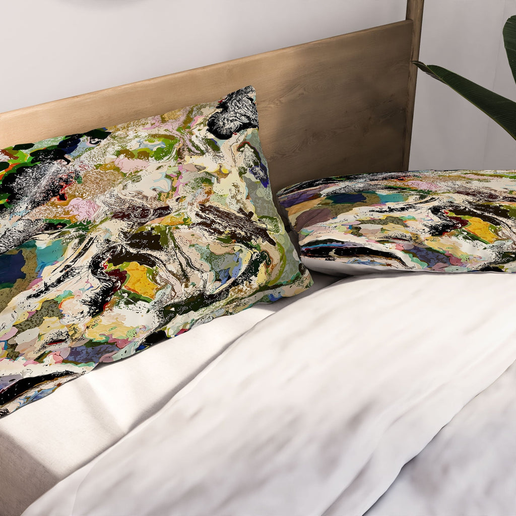 83 Oranges Echoes Beneath the Surface Pillow Shams