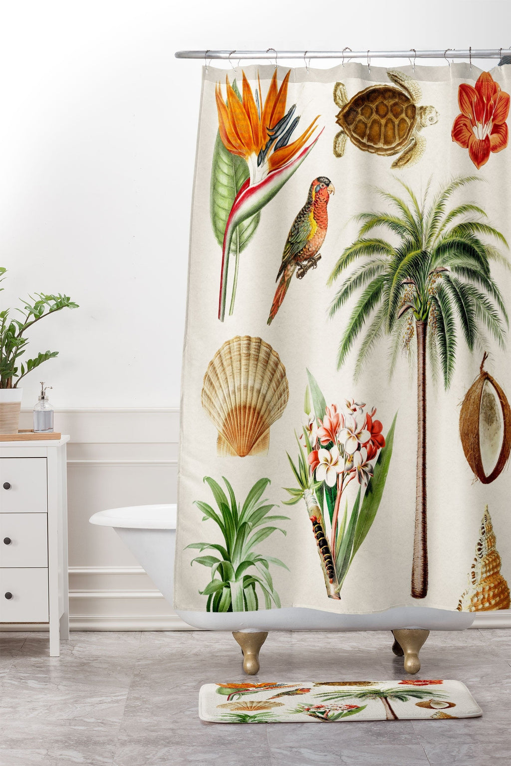 Gal Design Hawaii Collection Memory Foam Bath Mat