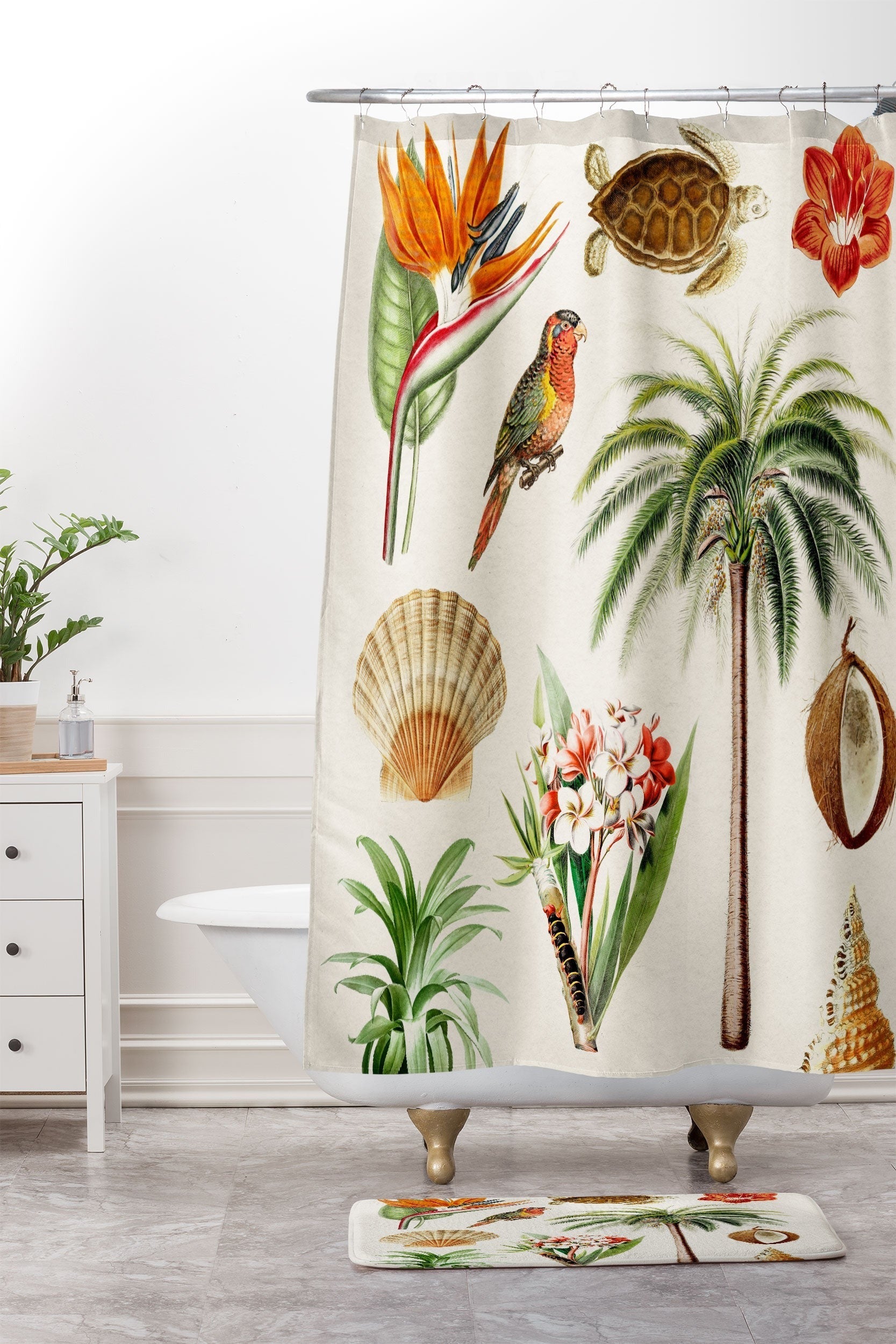 Gal Design Hawaii Collection Memory Foam Bath Mat