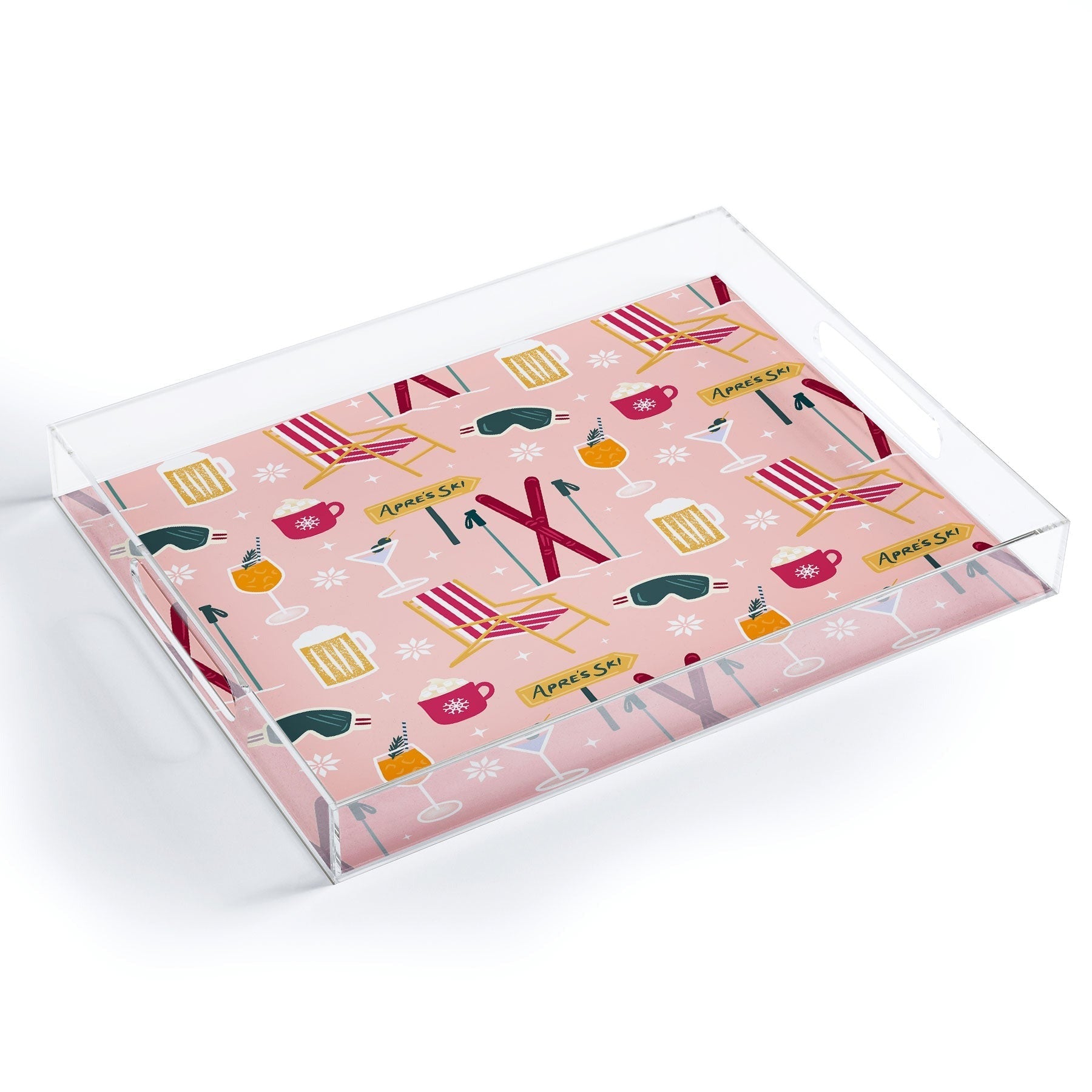 Design by Spark Apres Ski Holiday Acrylic Tray