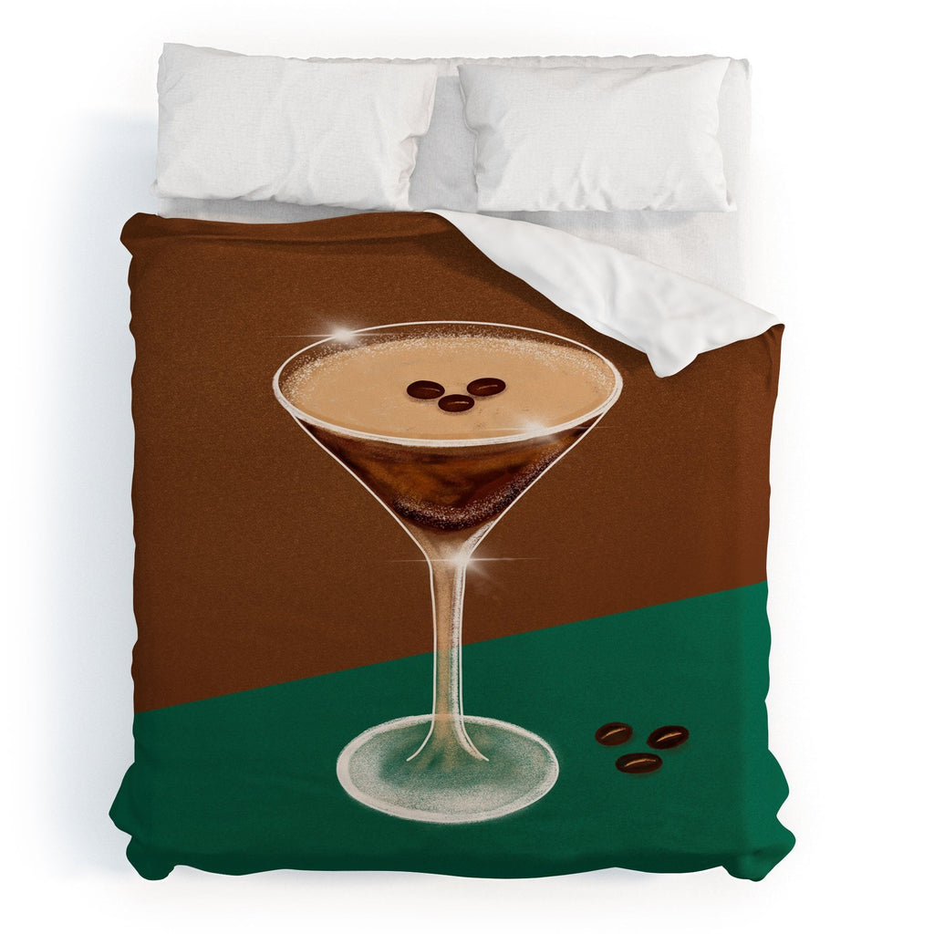 Design by Spark Expresso Martini Coffee Beans Duvet Cover