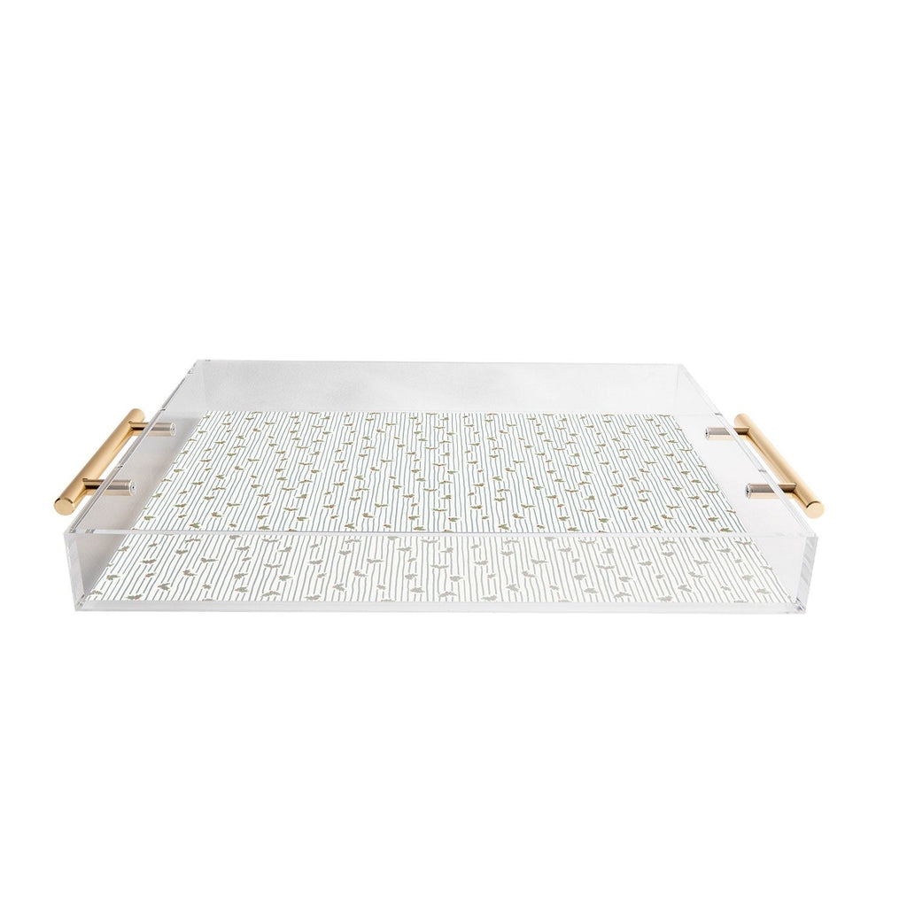 CoastL Studio Hand Drawn Holly Stripe Acrylic Tray