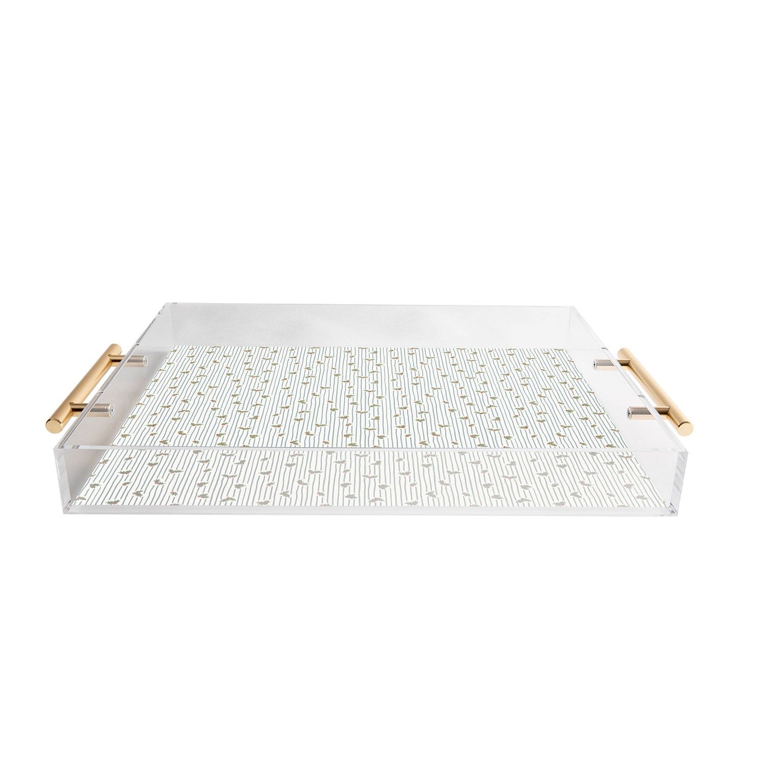 CoastL Studio Hand Drawn Holly Stripe Acrylic Tray