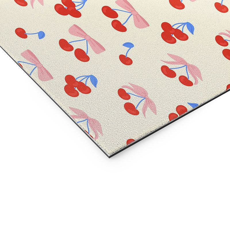 Design by Spark Cherries And Ribbons Welcome Mat