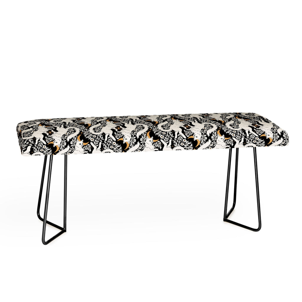 Avenie Celestial Cats Gold Bench
